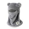 Keep Warm Bear Cap Scarf Set Windproof Winter Pullover Cap Casual Beanies Cap  Women