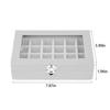 Jewelry Storage Box Velvet Earring Display Glass Jewelry Ring Organizer Holder Storage Case Slots