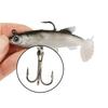 5Pcs Soft Plastic Lures Pre-Rigged Swimbaits Paddle Tail Swim Baits for Freshwater and Saltwater Fishing Tackle