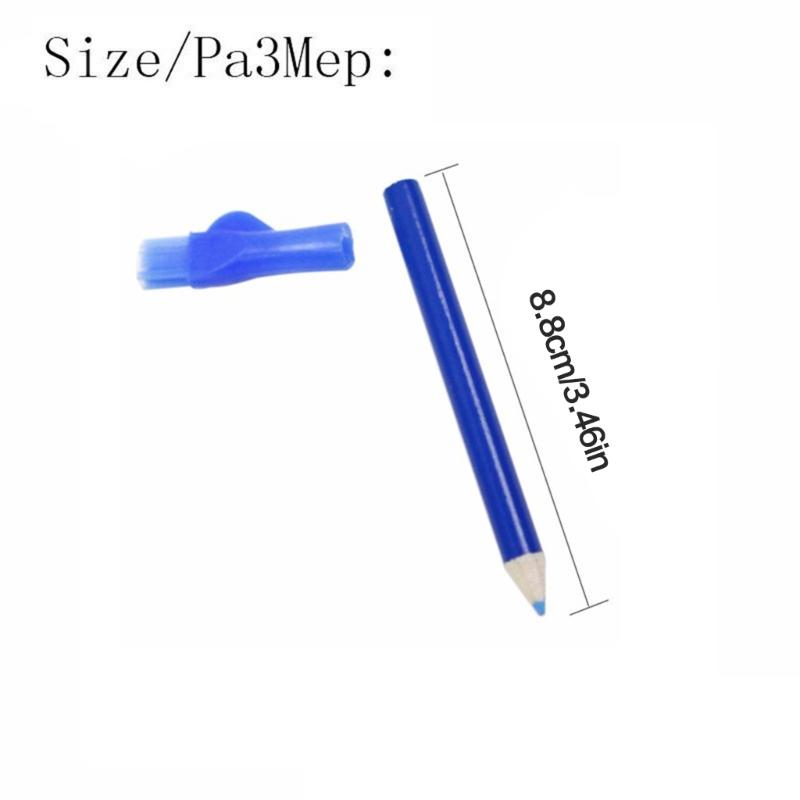 3 Pcs Fabric Marking Pencil with Brush Tailor Mark Pencil Sewing Chalk Pen Sewing Fabric Pencils