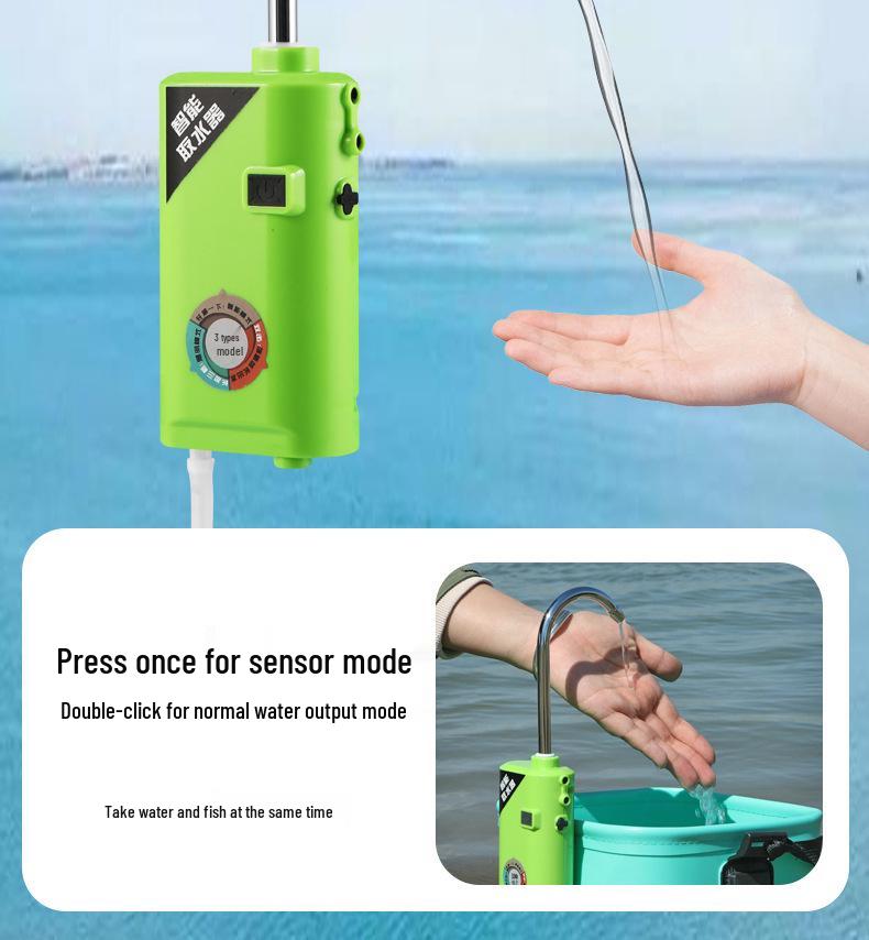 Smart Sensor Fishing Water Dispenser & Multi-Functional Hand Washer Pump with Oxygenator