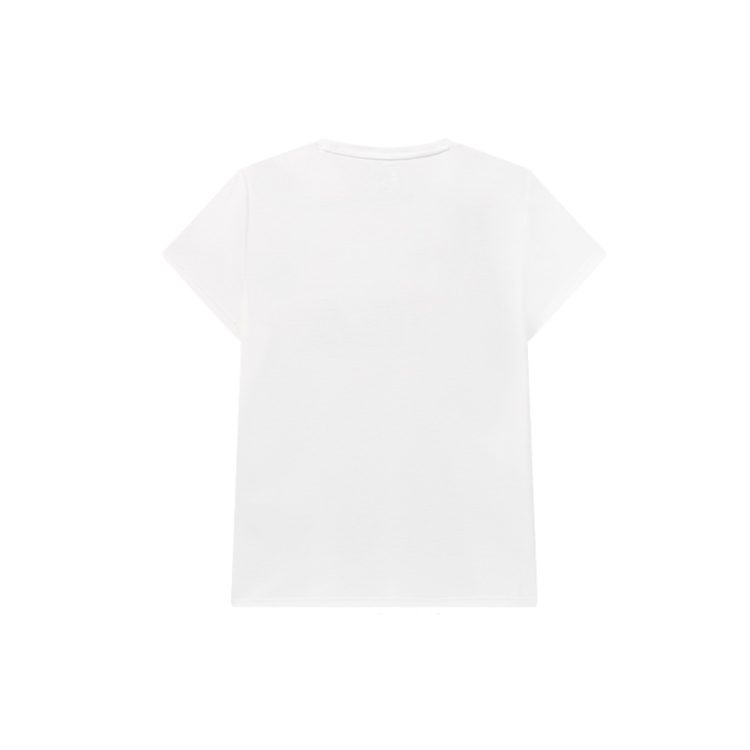 Fila T Shirts Women's White Crew Neck Moderate Straight Fit F11W928129FWT