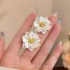 French retro temperament camellia stud earrings popular earrings design earrings