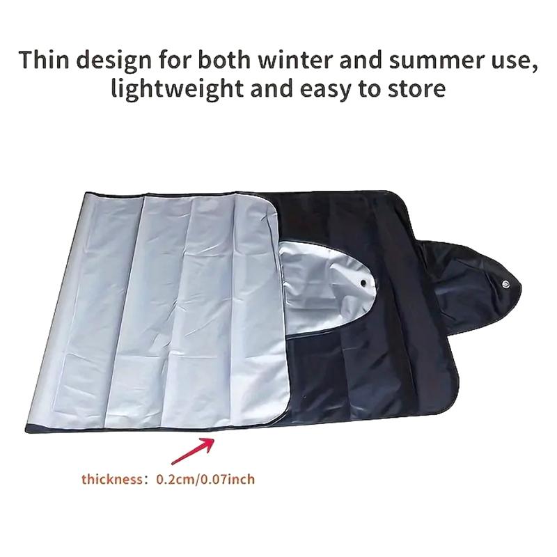 2Pcs Car Windshield Protector Car Exterior Protection Prevent Snow Ice Sun Shade Dust Frost Freezing Snow Windshield Cover