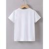 European sizes Girls Summer Short-Sleeve T-Shirt with The Print Shining for 100 Days at School