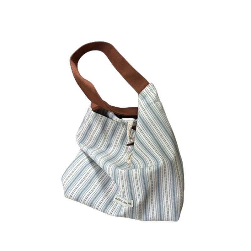 Lazy wind large capacity shoulder tote bag canvas bag women's new fashion casual underarm bag