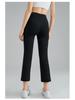 High-Waist Nude Yoga Flared Pants - Women's Summer Elastic Bodycon with Peach Hip Shaping