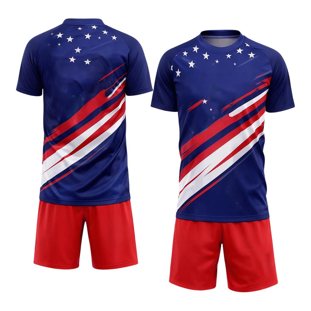 DIY Soccer Set for Men - 2 Piece Uniform, Plain Soccer Jerseys for Customization