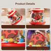 Colorful Insect and Carousel Theme Press-and-Go Toy with Jumping Ball - Early Educational Toddler Toy for Sensory Development