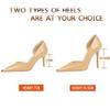 Fashion Women Classic 7cm 10.5cm High Heels Sexy Club Metal Cap Toe Pumps Lady Fashion Orange Red Kitten Low Heels Glossy Leather Shoes