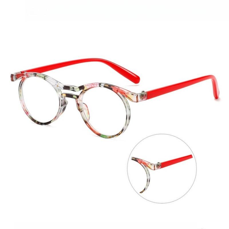 Fashion Colorful Double Beam Frame Frames Reading Glasses New Vintage Round Frame Anti Blue Light Presbyopia Glasses for Women