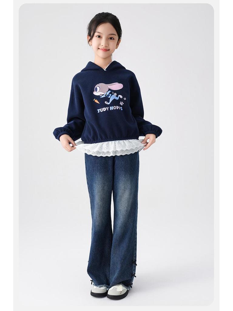 Retro Gewaschene Mädchen Straight-Leg Jeans - Neue Herbst Bequeme & Vielseitige Lange Hosen