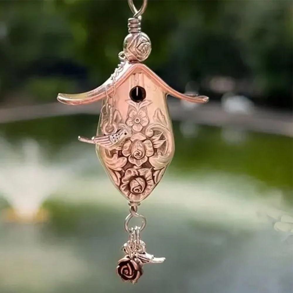 Handmade Birdhouse Necklace Vintage Charm Necklace 3D Birdhouse Pendant  Jewelry Accessories