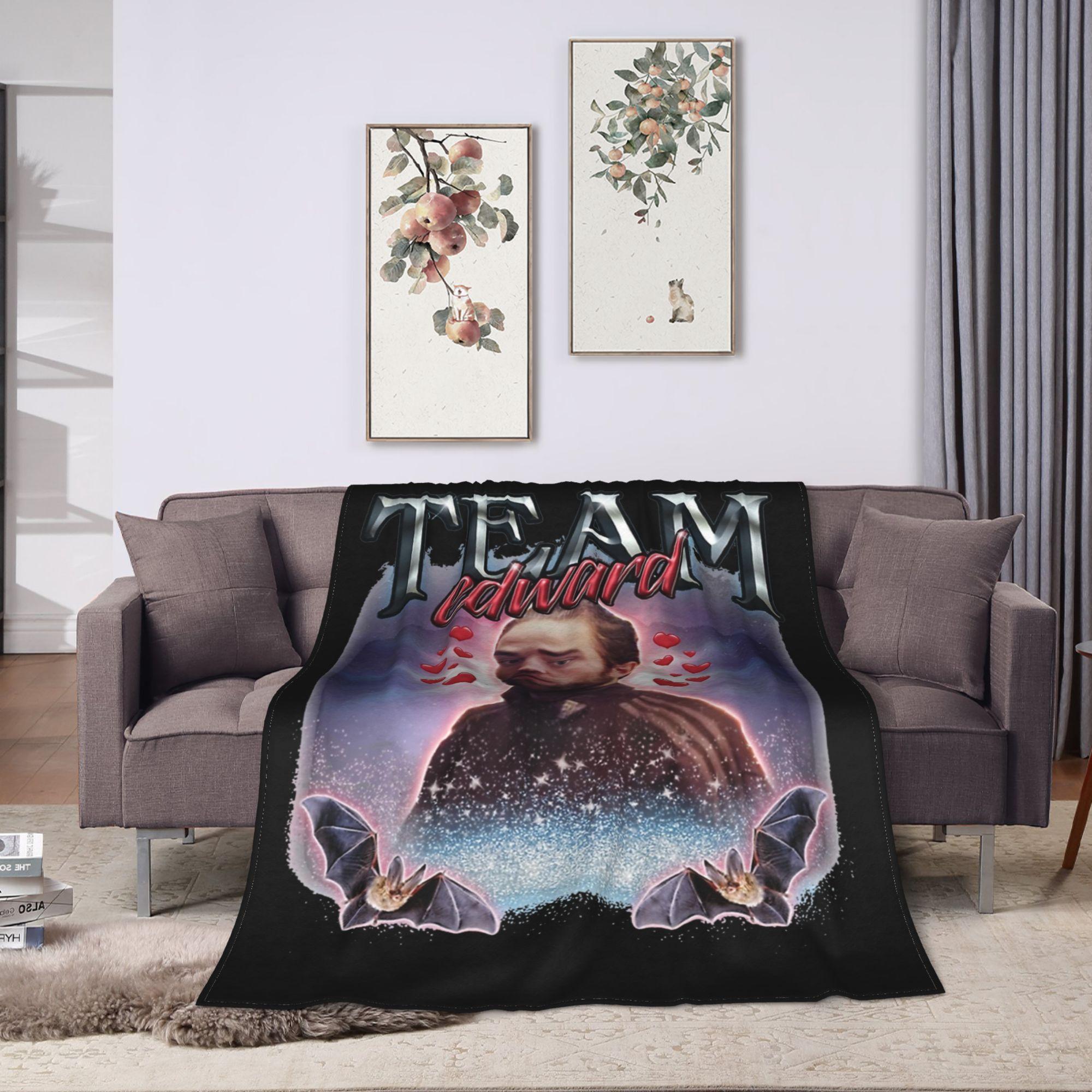 

Edward Cullen Twilight Movie 80s 90s Blankets Flannel Print Multifunction Super Soft Throw Blanket for Bed Outdoor Quilt 100x150cm