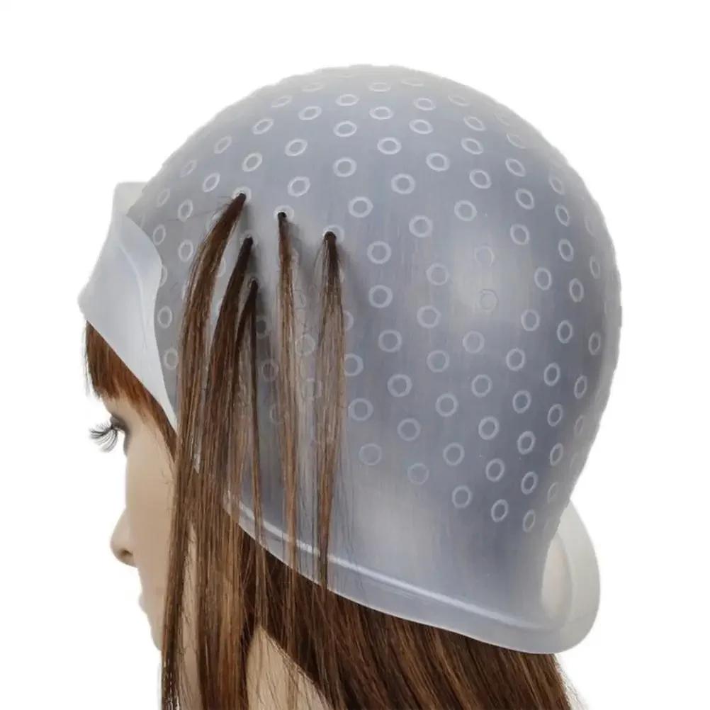 Reusable Hair Color Coloring Highlighting Dye Cap for Hair Extension Styling Tools Barber Beauty Professional Hair Salon Styling