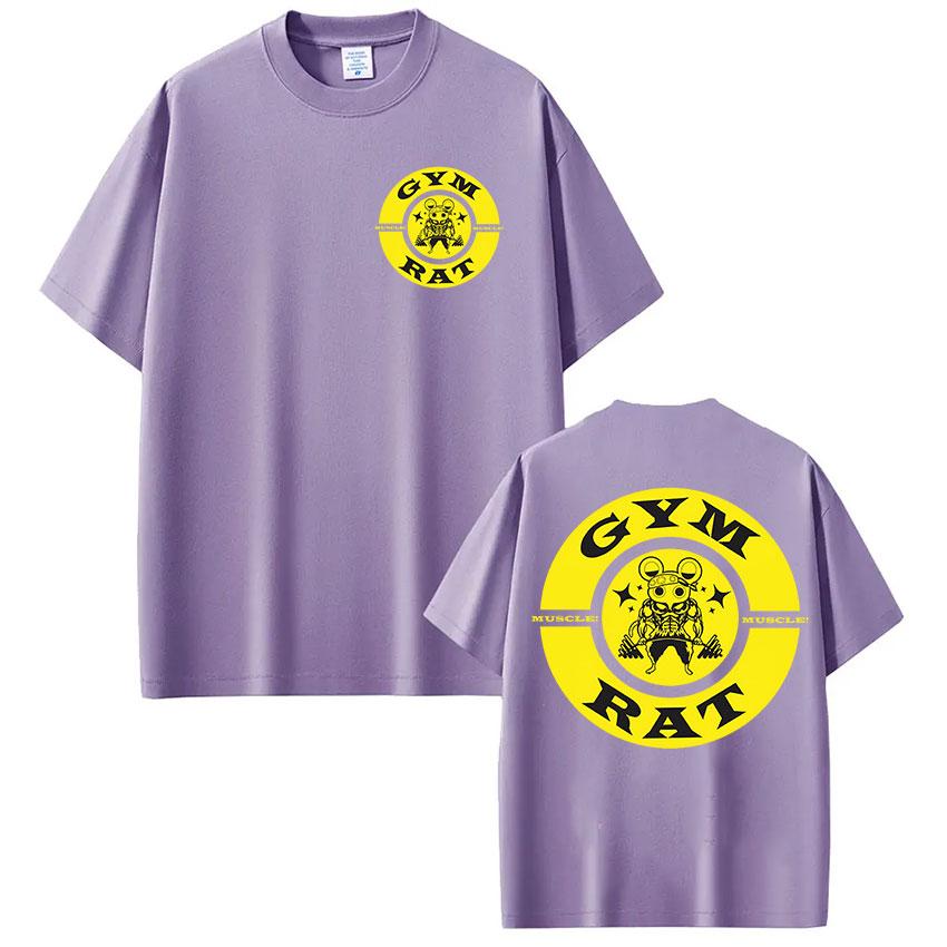 Anime Demon Slayer Uzui Tengen T Shirts Funny Ninja Muscular Mouse Cute Style T-shirt Fashion Oversized Cotton Short Sleeve Tees