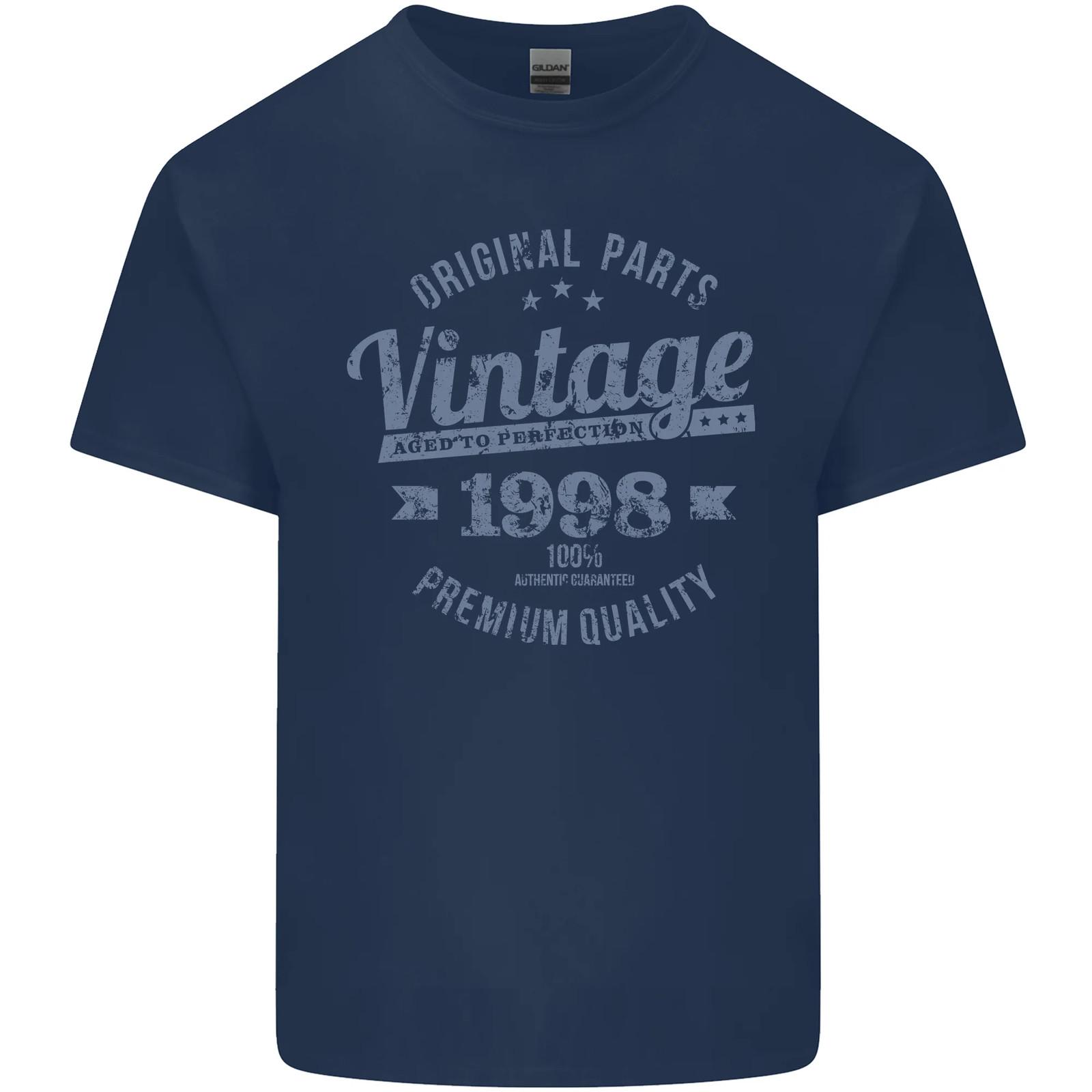 Vintage Year 28th Birthday 1998 Mens Cotton T-Shirt Tee Top 3XL
