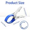 6 Pieces Durable Stainless Steel Pool Cover Clips With Blue Plastic Handles - Heavy Duty Windproof Spring Clips For Secure Above