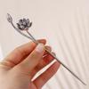 Flower Lotus Pearl Ancient Style Hairpin Chinese Style Headwear Metal Hairpin Hanfu Hair Sticks