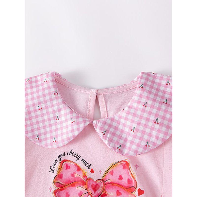 Little Maven Cross-Border Children's Dress In Stock, Summer Short-Sleeved Children's Dress, European and American Style Cute Dress