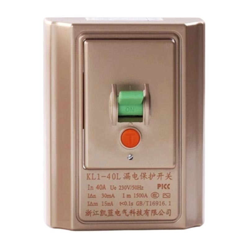 40A 118 Type Air Conditioner Leakage Protector Switches Leakage Special Protector For Water Heater Electrical Safety