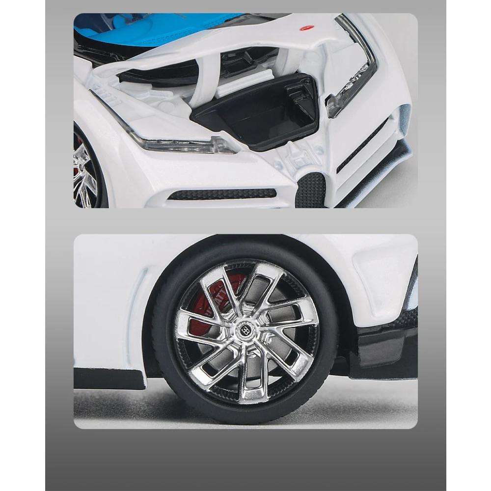 1/32 Bugatti Centodieci Zliatinový Model Športového Auta Odlievaný Kov Závodné Autá Vozidlá Modelová Kolekcia Zvuk a Svetlo Detské Hračky Darček