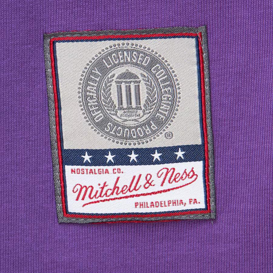Mitchell & Ness X NCAA Clemson Tigers Jacquard Ringer T Shirt Men's Purple FC7220-CLMPURP