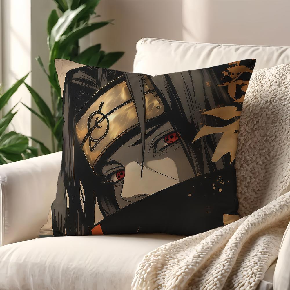 IItachi UUchiha Anime NNaruto cushion cover For Pillow Printing Sofa Decoration Home Car Room Coffee Office Nordic Simplicity