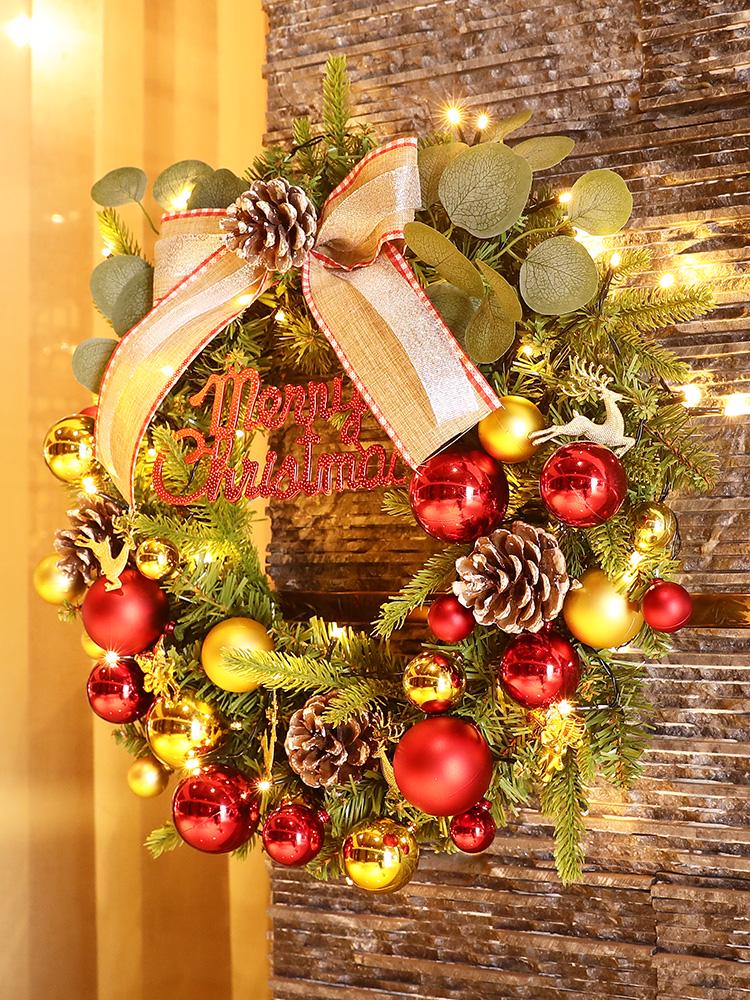 Creative Christmas Wreath - 40/60/80cm Festive Door Hanging Decoration & Gifts