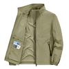 Casual Loose Fit Men's Jacket Spring Autumn Stand Collar Big Size Coat Comfortable Lightweight Business Style