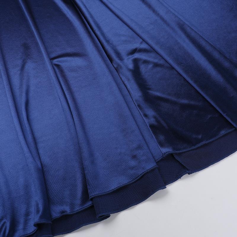 Φόρεμα Ανοιξιάτικο Γυναικείο Σικ Σικ Σέξι Ασύμμετρο με Ασημί Τιράντα Slingneck