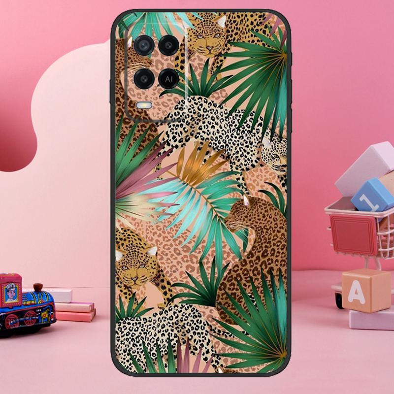 Classic Leopard Tiger Case For Oppo A98 A78 A18 A38 A58 A60 A80 A40 A77 A57 A17 A74 A54 A94 A96 A76 A16 A15 A5 Pro