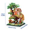 Non-Toxic 2In1 Tree House Building Block City Street View Miniature Assembled Home Decor Brick Children'S Toys For Kids Christmas Gifts