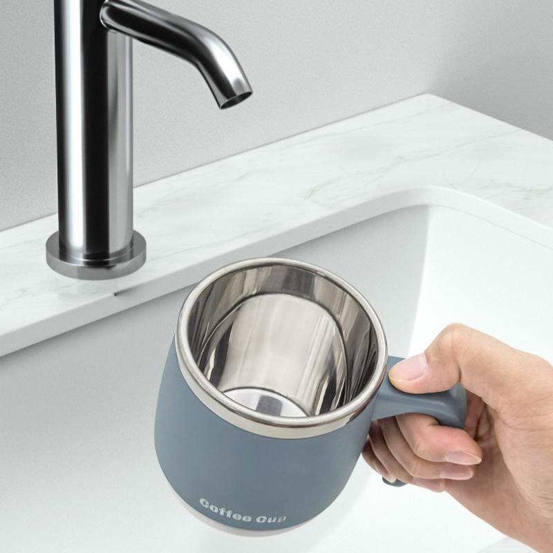 500ml Insulated Stainless Steel Coffee Mug with Lid, Double-Wall Vacuum Thermal Cup for Hot and Cold Drinks, for Home, Outdoor