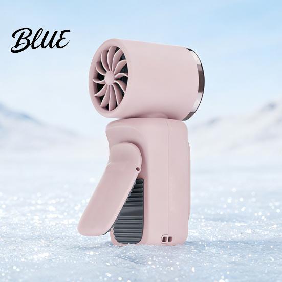 Outdoor Portable Fan Clip-on Handheld Mini USB Rechargeable Ice Cooling Personal for Office Travel Summer Device Air Circulator