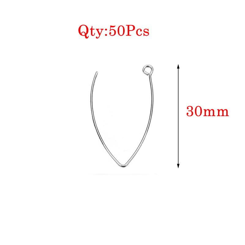 Stainless Steel Earrings Hook For Jewelry Making Hypoallergenic Women Dangle Cross Earring Clasps Fittings Diy Finding