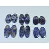 208Cts.Natural Sodalite Matched Pair Oval Cabochon Loose Gemstone 6 Pair Lot C-1525