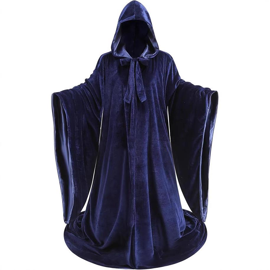 Sorcerer Cosplay Costume Halloween Wizard Cosplay Four Color Outfits Robes Cloaks Halloween Props Men Male
