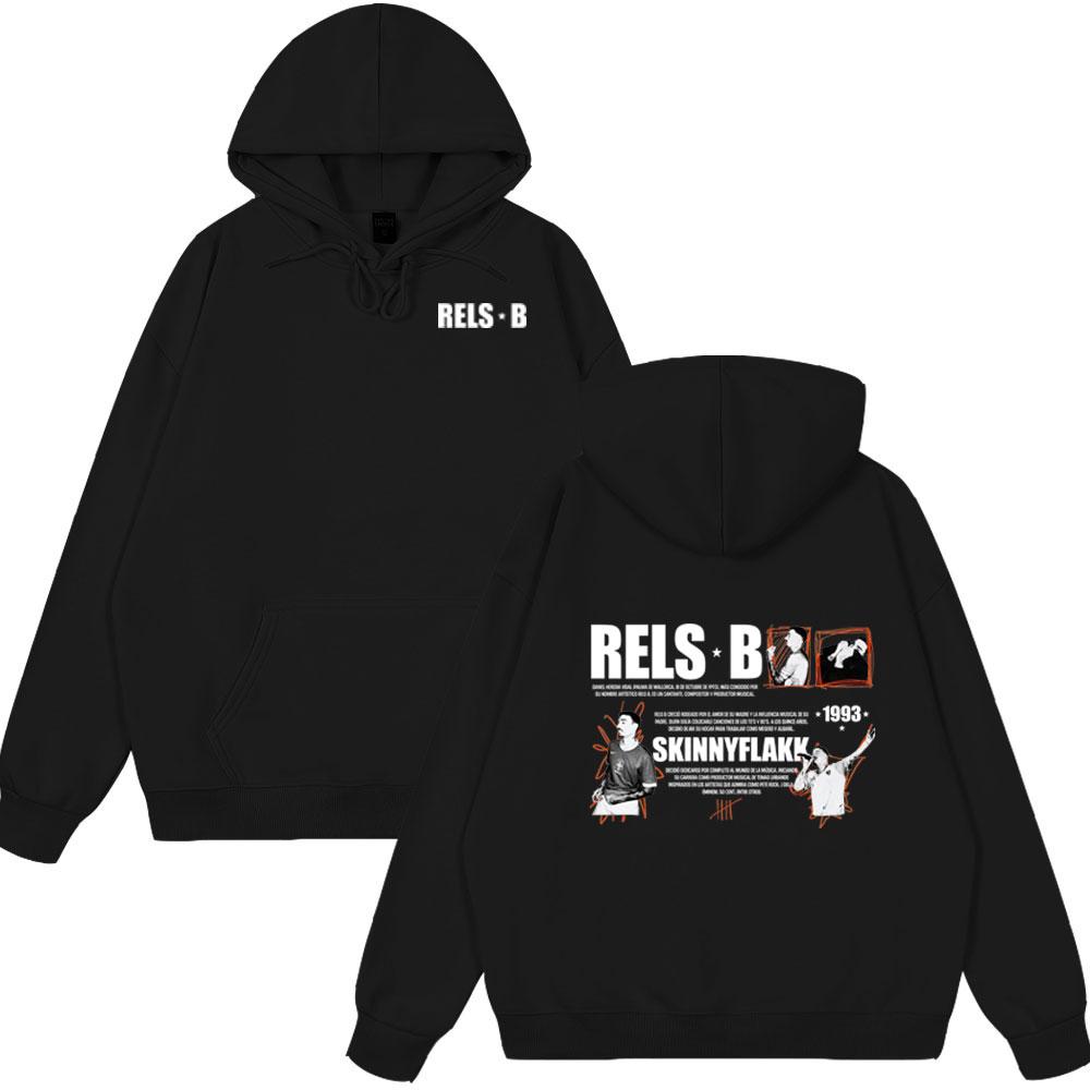 Rapper RELS B Skinny Flakk Album Merch Hoodies Herren Damen Kleidung Langarm Sweatshirts Harajuku Locker Übergröße Stil Oberteile