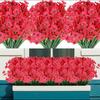Artificial Flowers Adjustable Height Fade-Resistant Handmade Realistic Silk Petals No Watering Sunlight Floral Display Arrangement