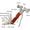 Camping Gear Multitool, Cool & Unique Birthday Gifts For Men Husband Boyfriend, 18-in-1 Gear For Outdoor Hunting Hiking, Emergency Escape Tool With
