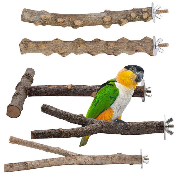 

Жердочка для попугая, аксессуары для клетки для птиц, деревянные ветки для птиц, ветки деревьев, стойки для птиц, набор стойек для птиц, игрушки для птиц чёрный