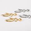 Metal Women Earrings Exaggerated Dangle Earrings Light Luxury Oval Pendant Eardrop  Jewelry Gifts