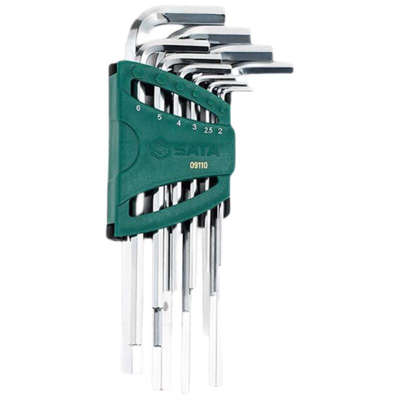 SATA 10-Piece Industrial Metric Long Hex Key Set