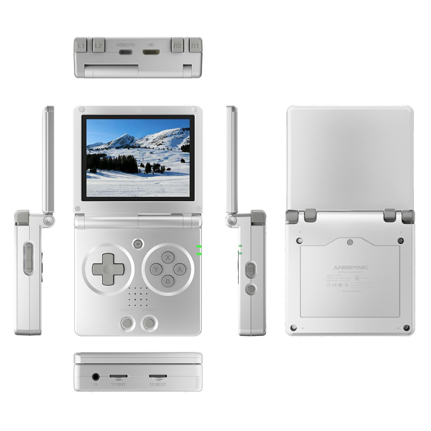 

AMPOWN RG35XXSP 32G Ретро портативна ігрова консоль Складна WiFi Bluetooth-сумісна ігрова консоль Silver