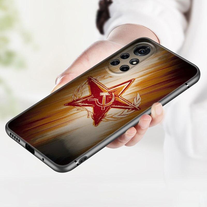 The USSR Flag Symbol Phone Case For Huawei Honor 60 50 SE 30S Mate 30 20 10 Lite 40 Nova 9 8 Pro Y60 8i 7i 7SE 5T Premium Cover