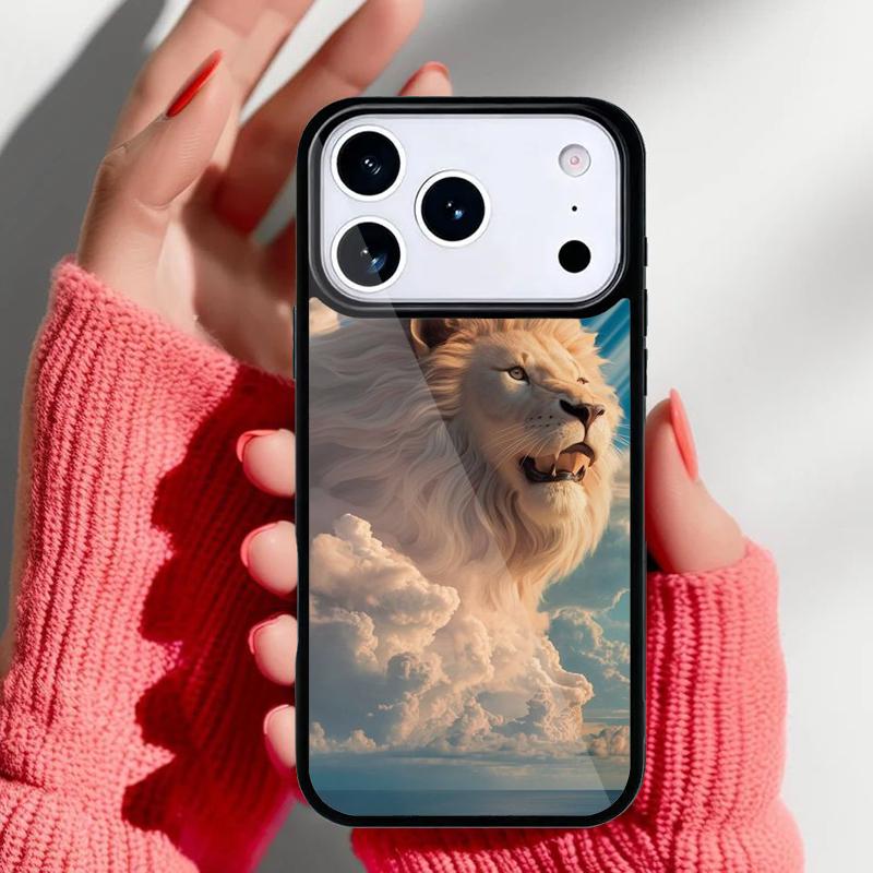 Ferocious Lion Phone Case for iPhone 17 16 15 14 13 Pro Max Back Cover for 12 11 Pro Coque