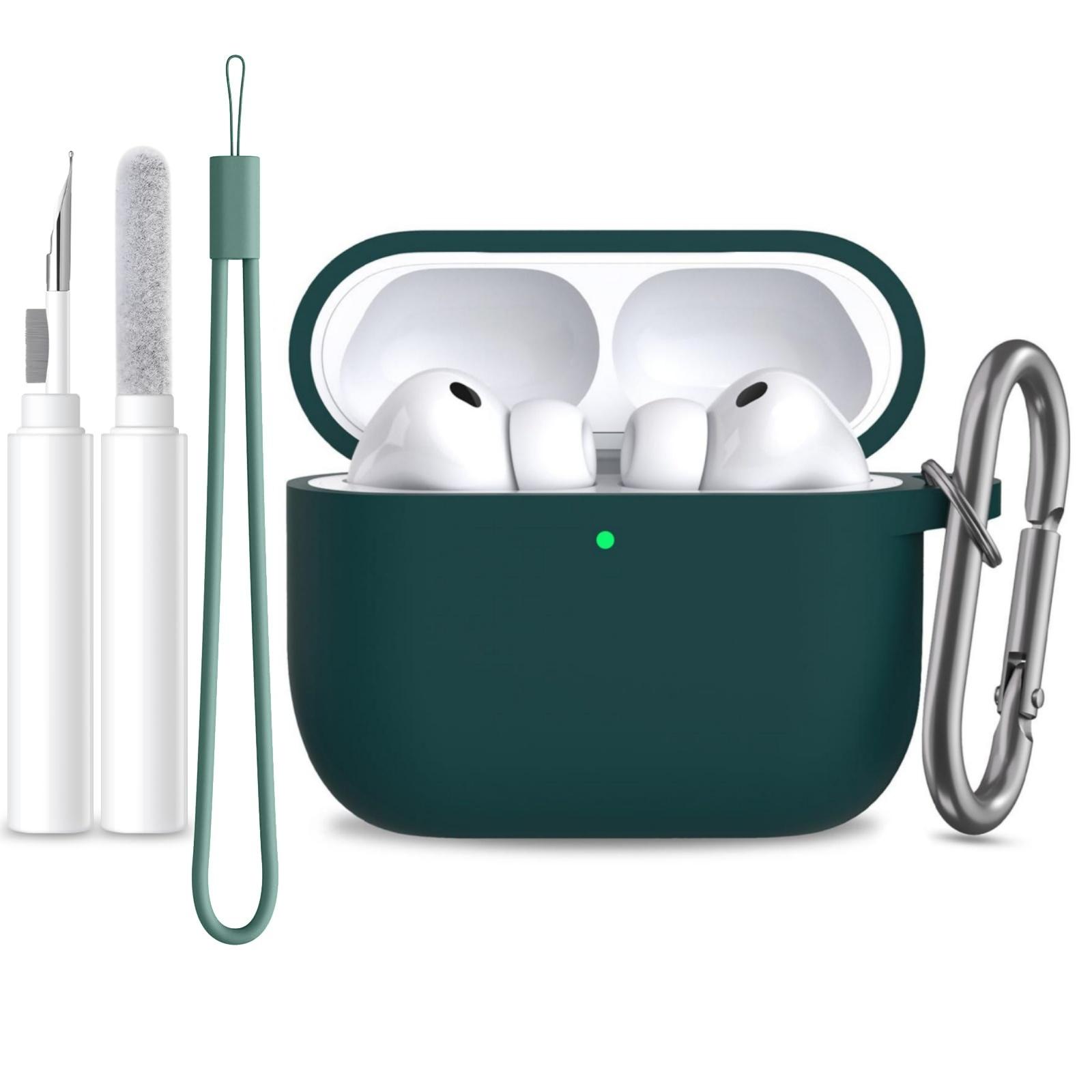 

for Airpods Pro 3 Case Cover Earphone Protective Silicone Cover (with Carabiner + Lanyard + Cleaning Pen) Case for Airpods Pro 3 For AirPods Pro 3