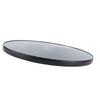 450mm Round Table Top Fade Proof Erosion Resistant Fast Installation Glossy Black Solid Wood Table Topwith Screws for