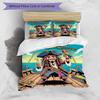 3pcs Duvet Cover Set (1*Duvet Cover + 2*Pillowcase, Without Core), Captain Jack Sparrow Print Bedding Set, Bedroom Decor, All‑Season, Gift